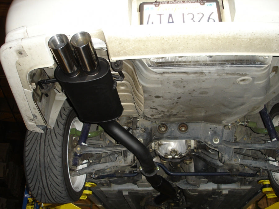 Megan Racing Cat-Back, 240SX 95-98, 3 Pipe Black dual