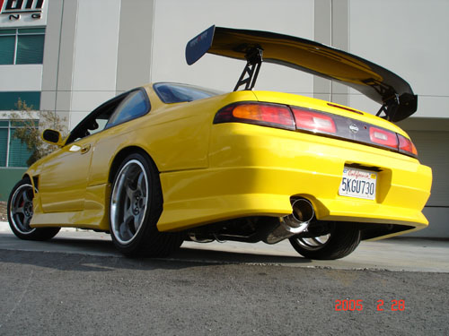Megan Racing Cat-Back Turbo Type, 240SX 95-98, 3 Pipe w/short Tip