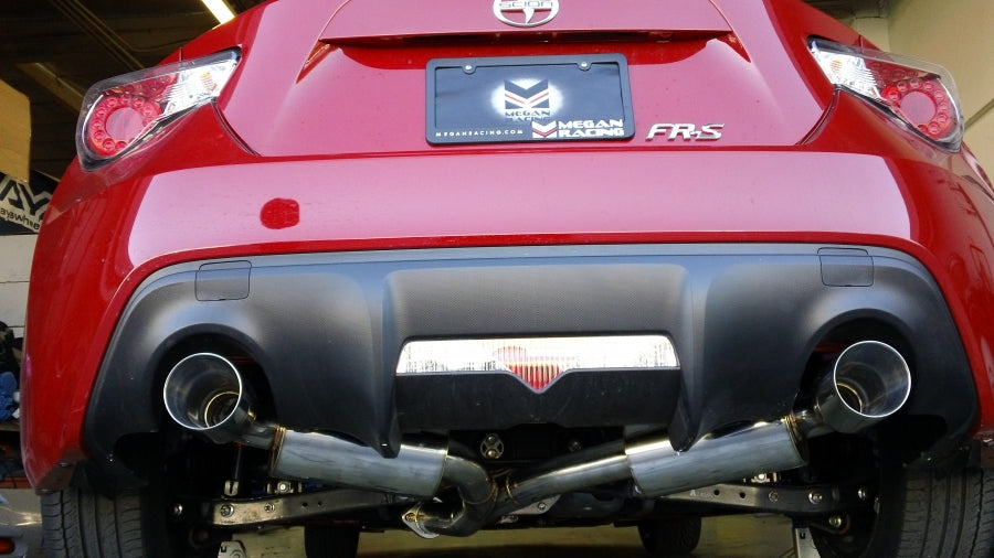 Megan Racing CatBack System Na Type Scion 2013+ FRS/BRZ Rear Section Stainless Burnt Rolled Tips
