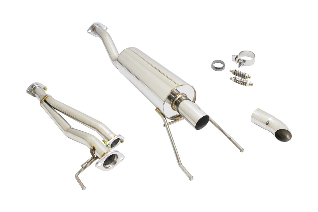Megan Racing Cat-Back OE-RS Toyota Tacoma 16+ Stainless single center drop down Tip