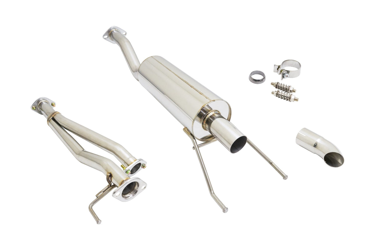 Megan Racing Cat-Back OE-RS Toyota Tacoma 16+ Stainless single center drop down Tip