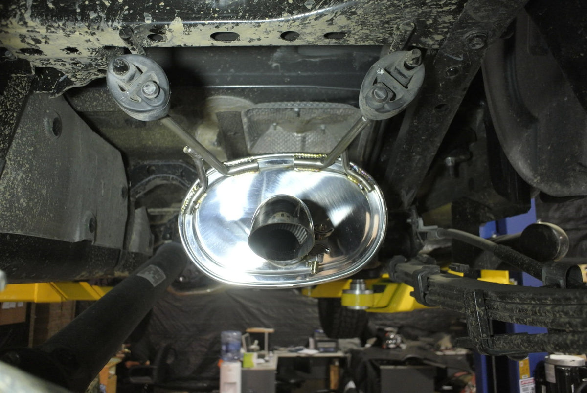 Megan Racing Cat-Back OE-RS Toyota Tacoma 16+ Stainless single center drop down Tip
