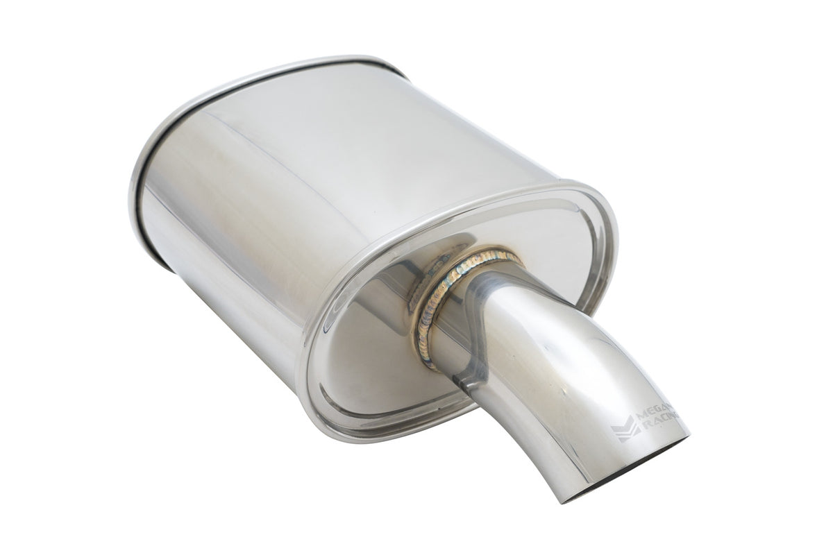 Megan Racing 2.5" Inlet 3.5" SINGLE Curved Stainless Steel Tip