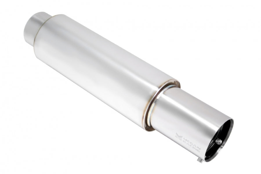 Megan Racing Universal Muffler Small Canister N1 Style 3" Pipe 3.5" Tip