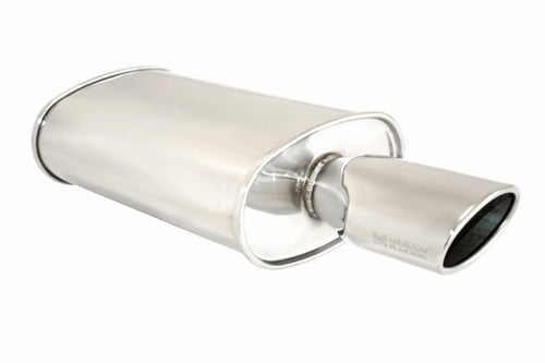 Megan Racing 2.5" Inlet 4.5"x3" SINGLE Oval Stainless Steel Tip