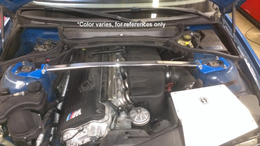 Megan Racing BMW E46 3 series 99-05, M3 01-06 1 piece Racing Spec front strut bar