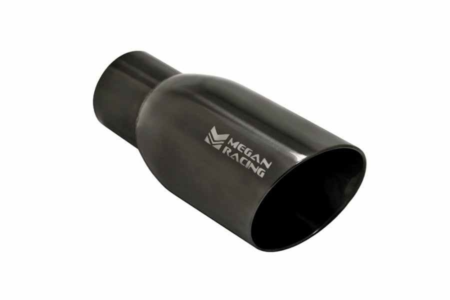 Megan Racing universal 3.5" Black Chrome Tip, 2.5" piping (Tip only)