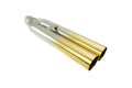 Megan Racing universal muffler delete tips Dual 3" Straight design Gold