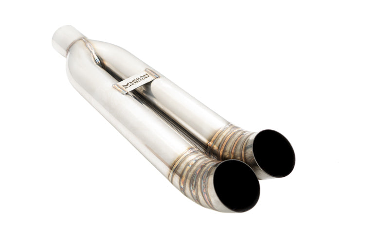 Megan Racing Universal Muffler Delete Dual 3" Stainless Turndown Tips