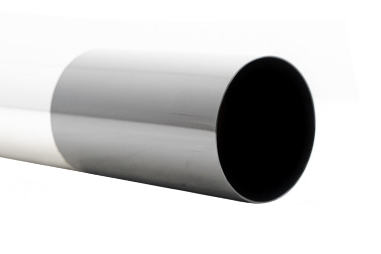Megan Racing Universal Muffler Delete Single 3" to 4" Black Chrome Straight Tip