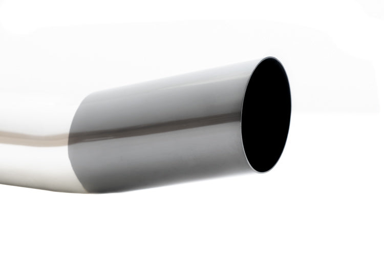 Megan Racing Universal Muffler Delete Single 3" to 4" Black Chrome Angled Tip