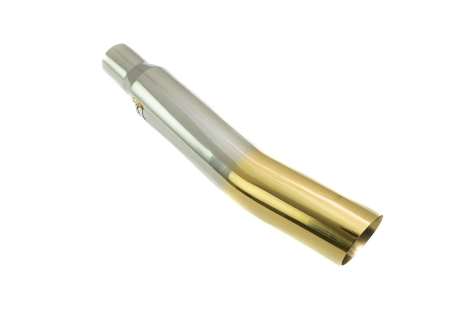 Megan Racing Universal Muffler Delete Single 4" Angled Tip Gold