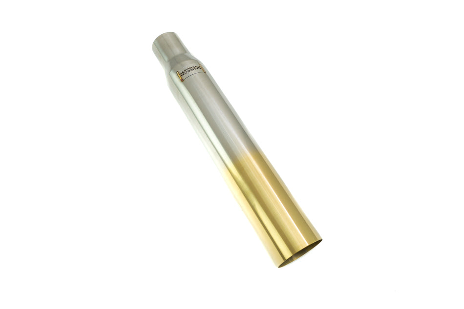 Megan Racing Universal Muffler Delete Single 4" Tip Gold