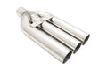Megan Racing Universal Muffler Delete Triple 3" Stainless Straight Tips