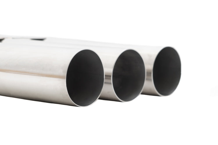 Megan Racing Universal Muffler Delete Triple 3" Stainless Straight Tips