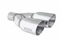 Megan Racing universal Stainless Twin Roll 3.5" Tips (Driver Side), 2.5" piping (Tips only)