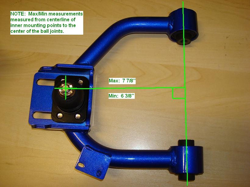 Megan Racing Honda Accord 03-07/TSX/CL7 Front Upper Camber Kit (Harden Rubber)