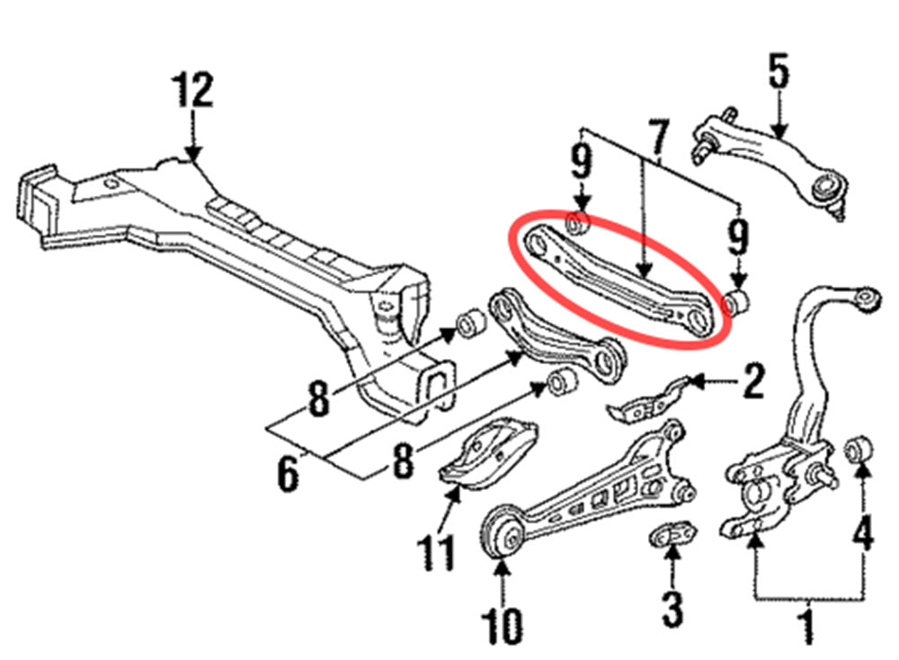 Megan Racing Rear Lower Rear Links, Accord 90-97