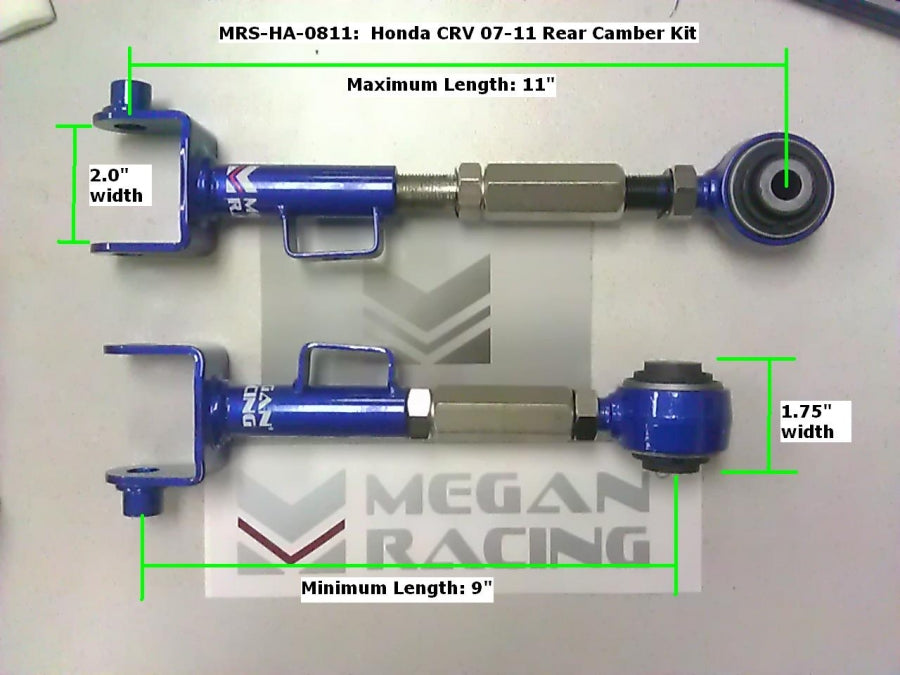 Megan Racing Rear Camber Kit Crv 07 Harden Rubber 2PCS/Set
