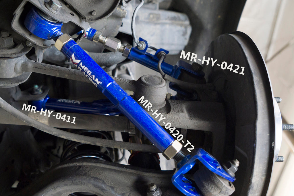 Megan Racing Upper Rear Arm secondary camber Genesis Coupe 2010+ (Pillow Ball) 2pcs