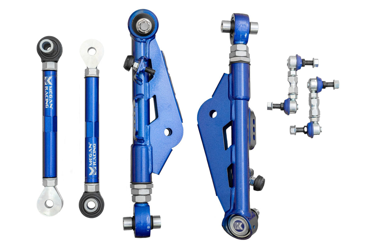 Megan Racing S13 Front Adj. Lower Control Arms + Tension Rods Rev 01/22