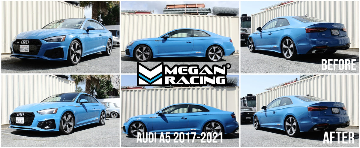 Megan Racing Audi A4/A5 17+ Euro Series Coilover Kit (Active Suspension, 53mm diameter front strut)