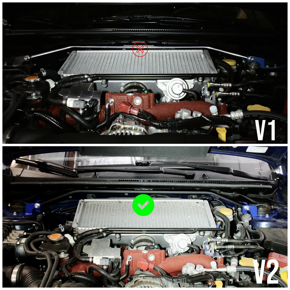 Megan Racing Subaru WRX/STI 15-21 V2 Race-Spec Front Upper Strut bar